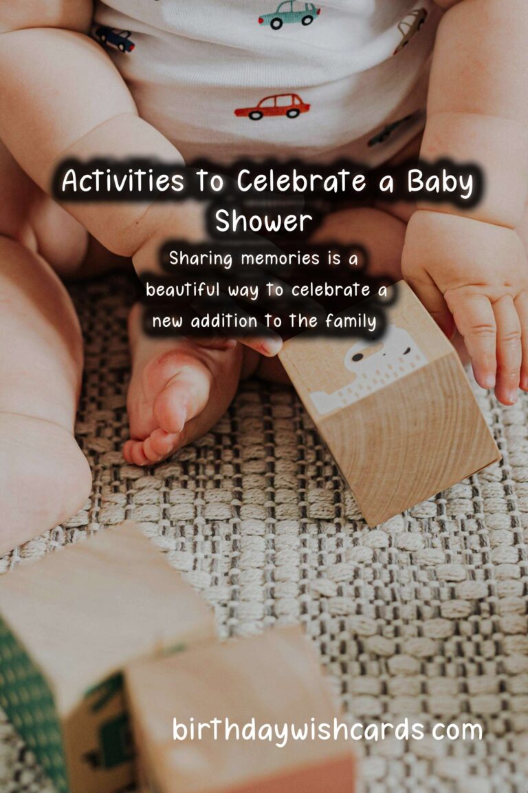 Fun Activities to Celebrate a Baby Shower