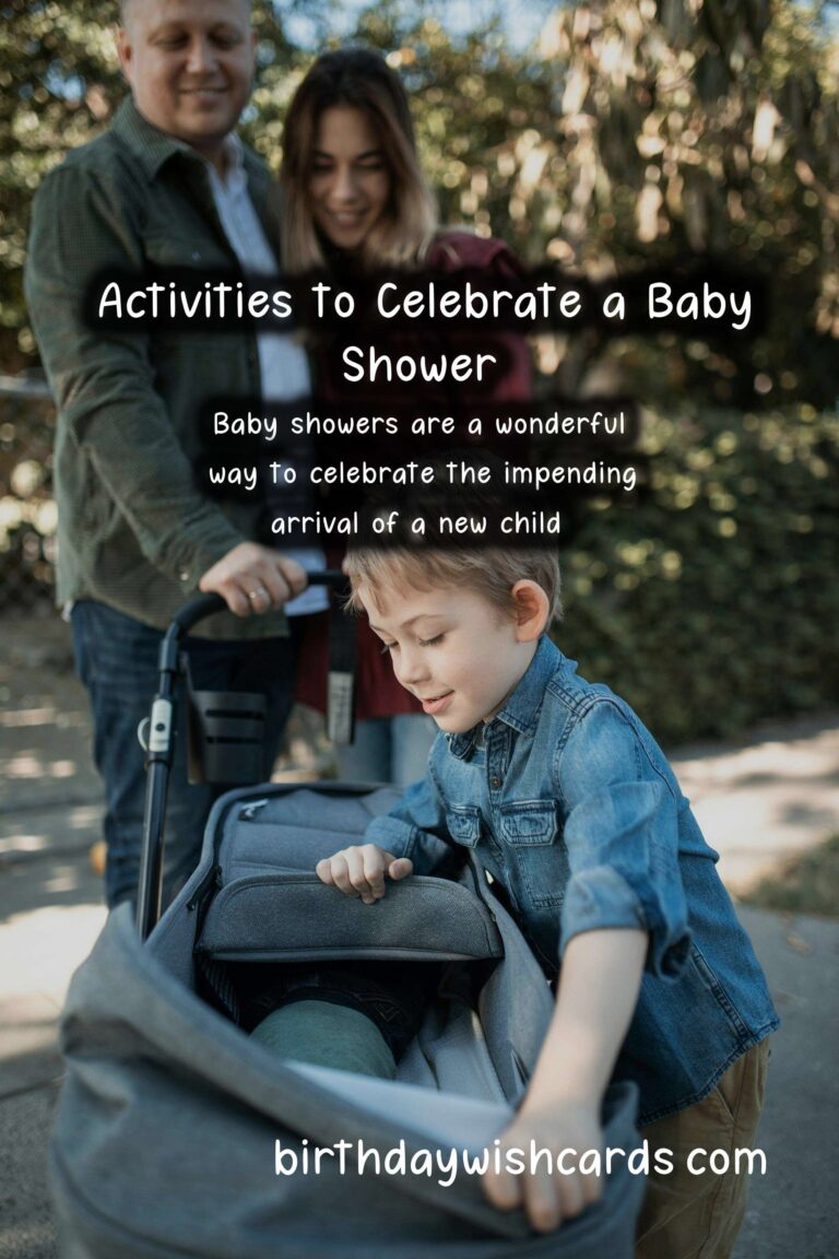 Fun Activities to Celebrate a Baby Shower