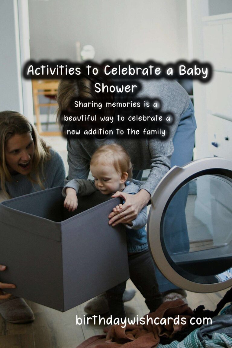 Fun Activities to Celebrate a Baby Shower