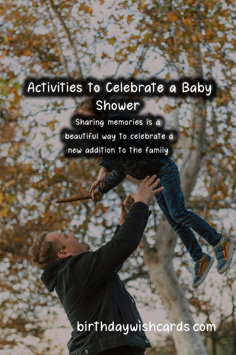Fun Activities to Celebrate a Baby Shower