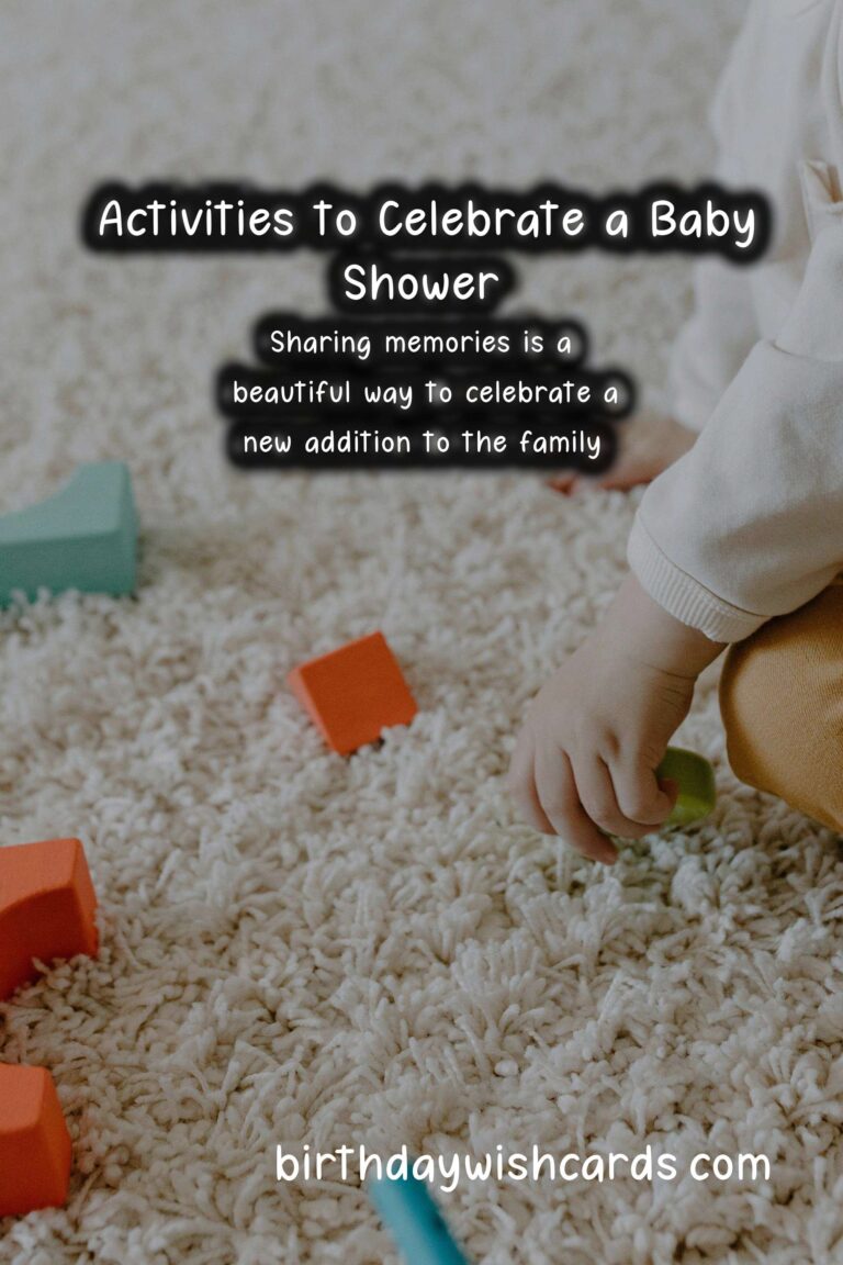 Fun Activities to Celebrate a Baby Shower