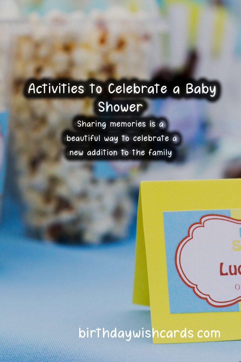 Fun Activities to Celebrate a Baby Shower