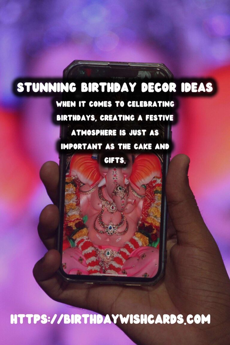 Fun Birthday Decorations That Will Wow Your Guests