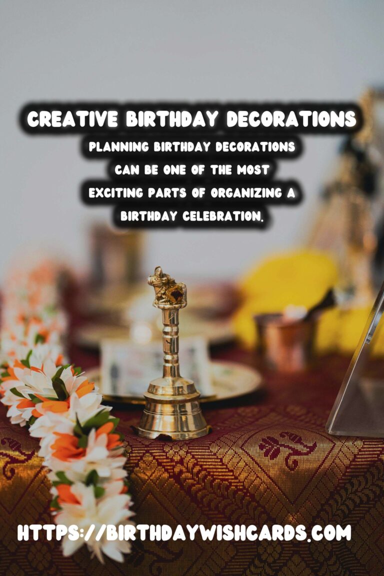 Fun Ways to Plan Birthday Decorations