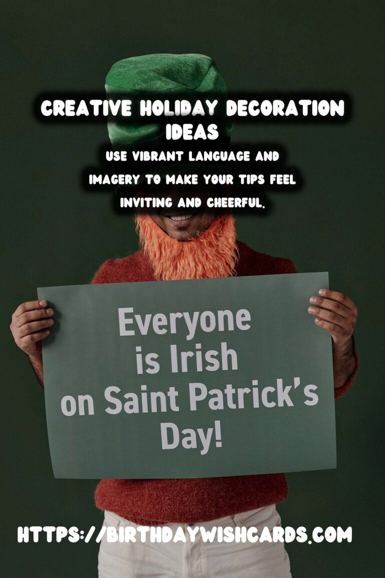 Fun Ways to Write Holiday Decoration Tips