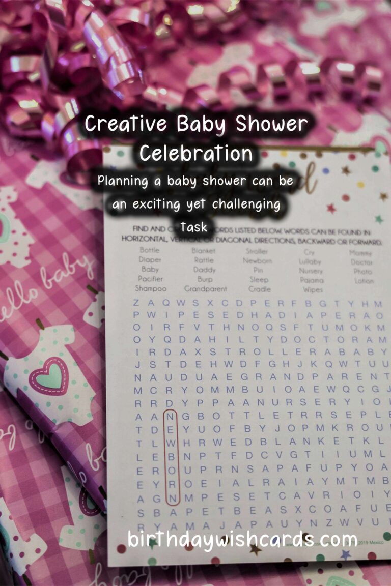Fun and Creative Ways to Celebrate a Baby Shower