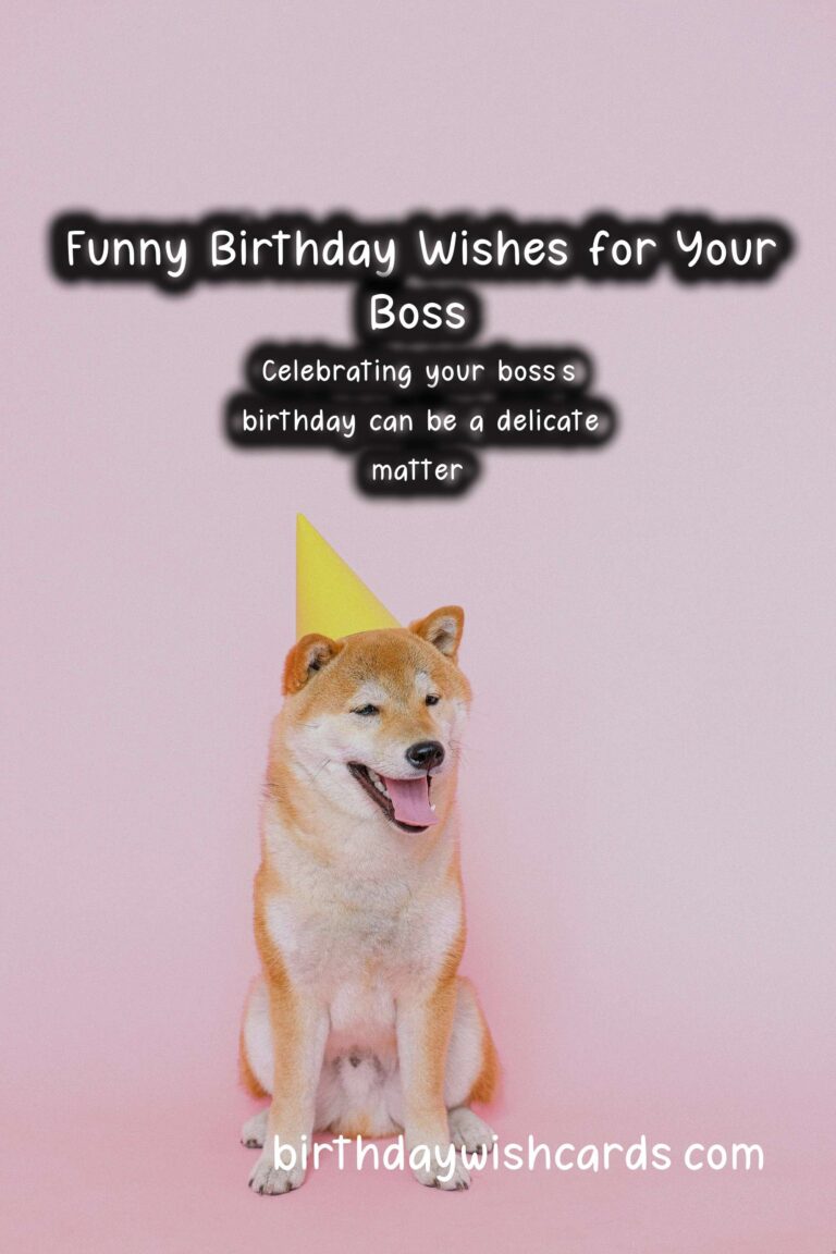 Funny Birthday Wishes for Bosses