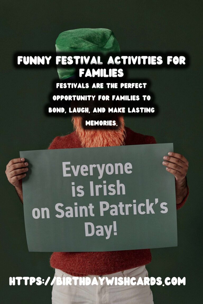 Funny Festival Activities for Families: Last-Minute Planning Ideas