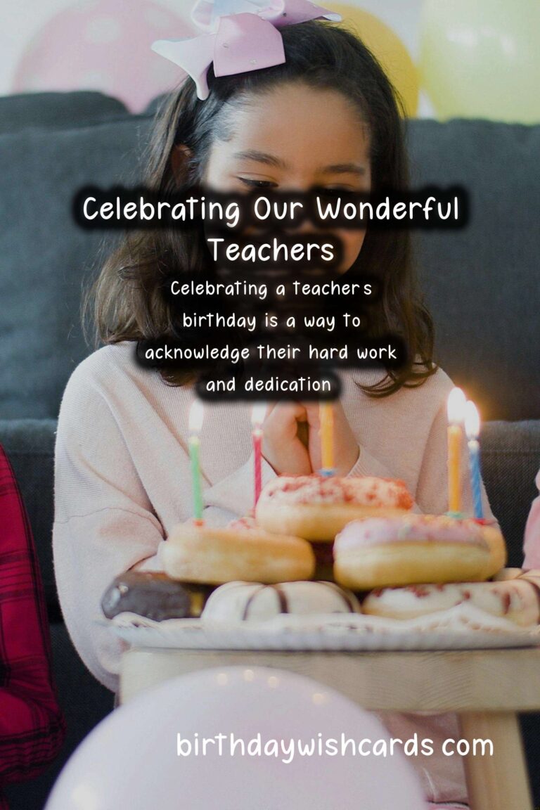 Heartfelt Happy Birthday Wishes for Teachers