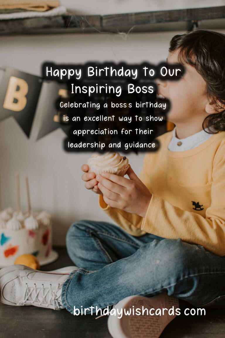 Heartfelt Happy Birthday Wishes for Your Boss