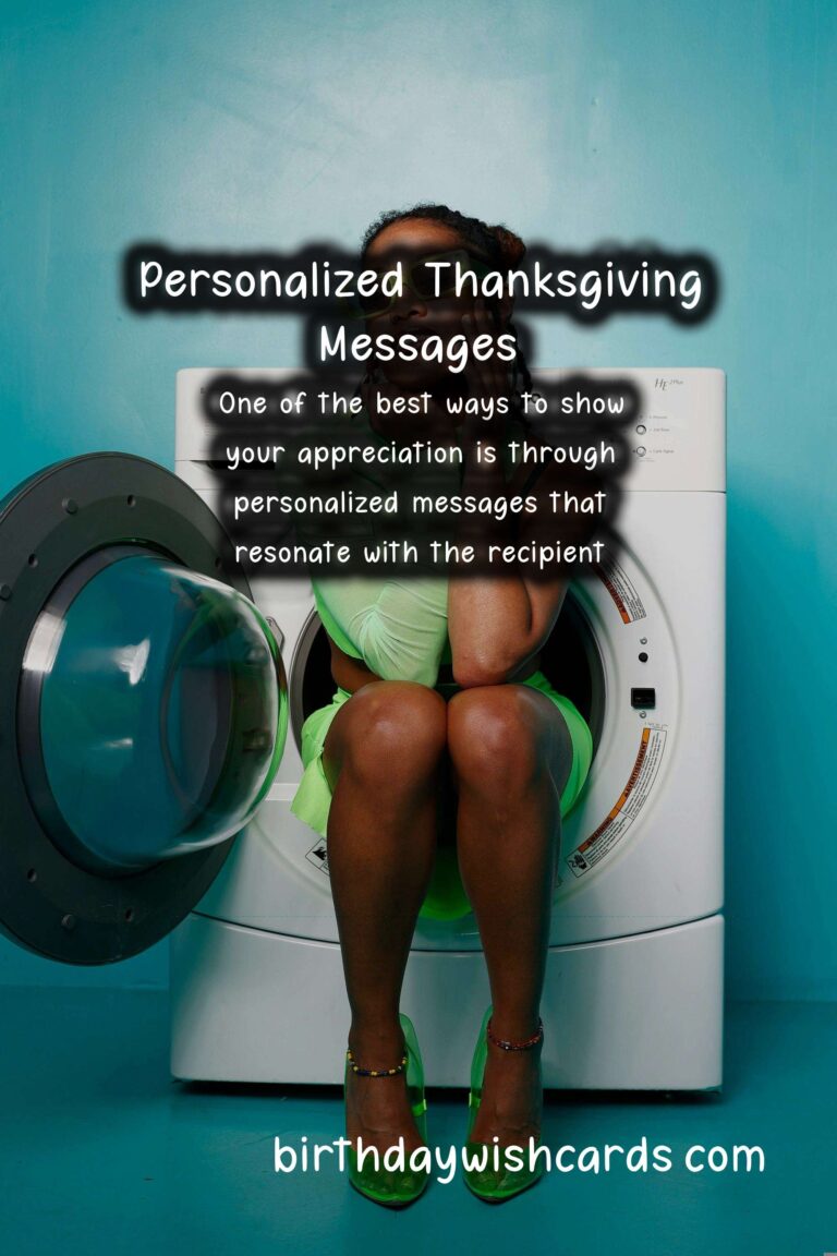Heartfelt Personalized Message Ideas for Thanksgiving