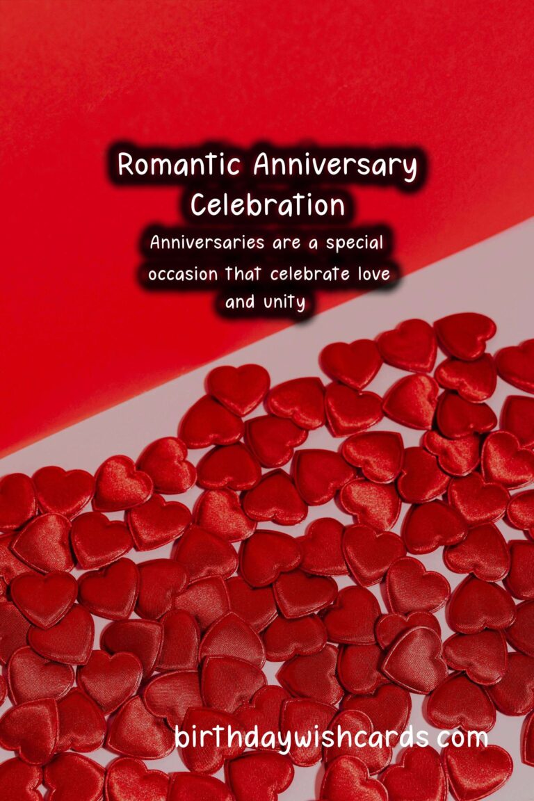 Heartfelt Romantic Anniversary Messages for Your Wedding