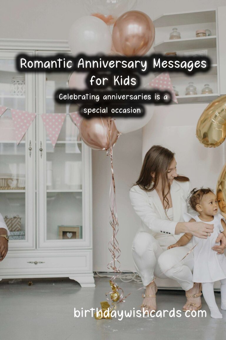 Heartwarming Anniversary Messages for Kids