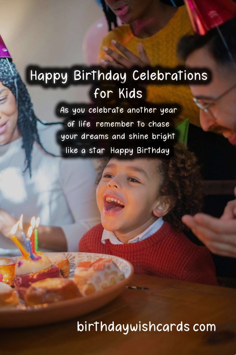 Heartwarming Happy Birthday Wishes for Kids