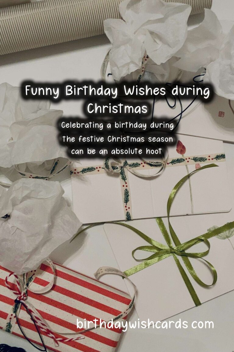 Hilarious Birthday Wishes for Christmas Celebrants