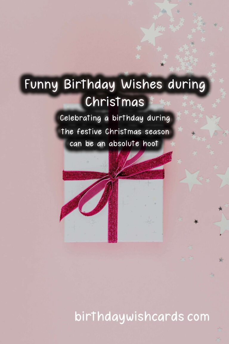 Hilarious Birthday Wishes for Christmas Celebrants