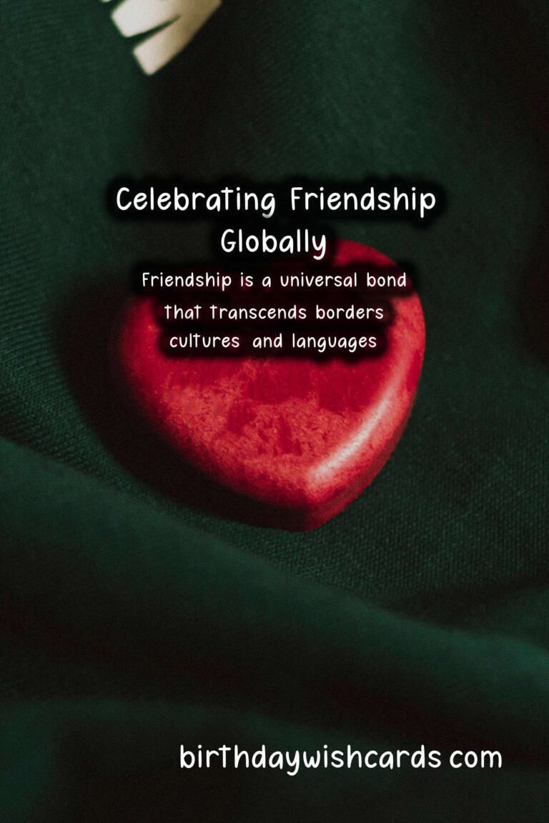 How Friends is Celebrated Around the World
