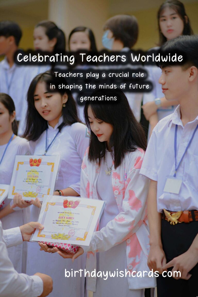 How Teachers Are Celebrated Around the World