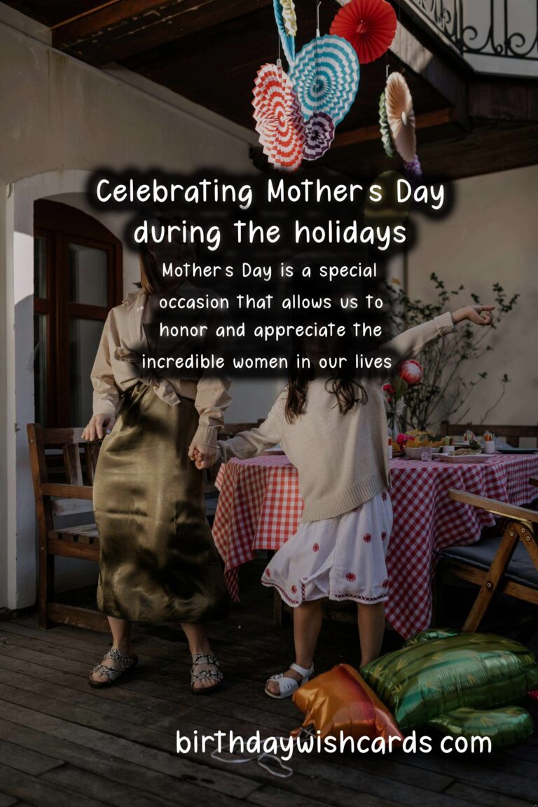 How to Celebrate Mother's Day During the Holidays