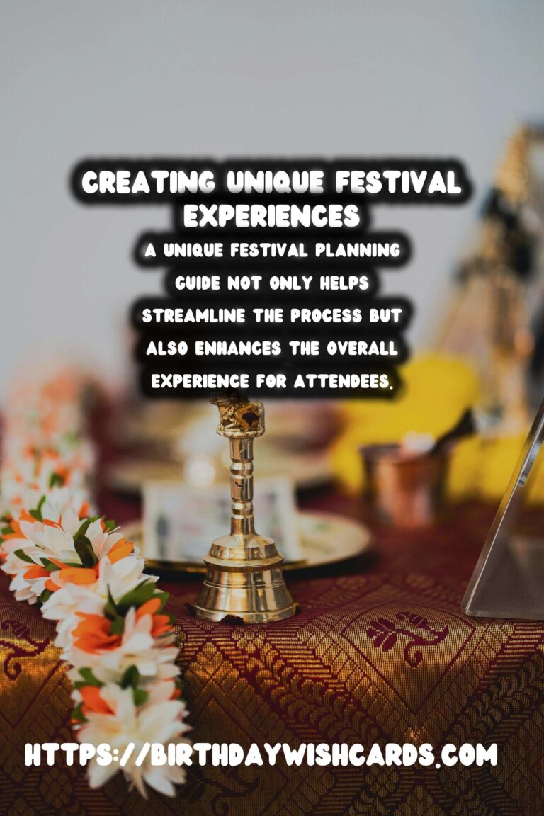 How to Create Unique Festival Planning Guides
