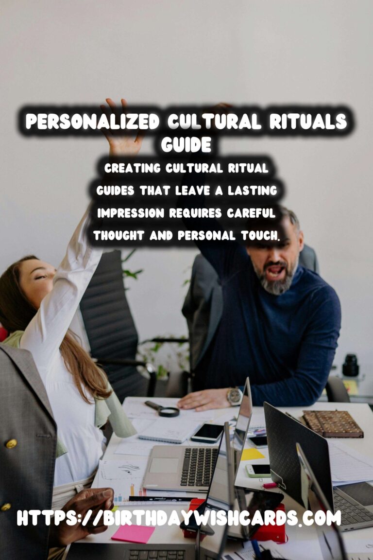 How to Customize Cultural Ritual Guides That Make Lasting Memories
