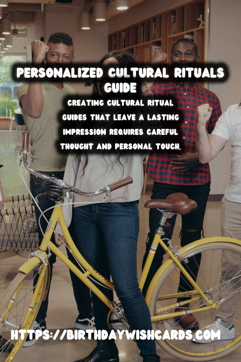 How to Customize Cultural Ritual Guides That Make Lasting Memories