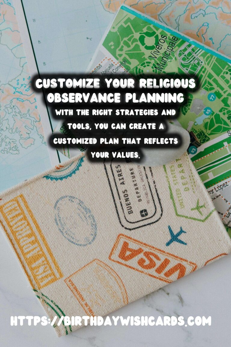 How to Customize Religious Observance Planning You’ll Love