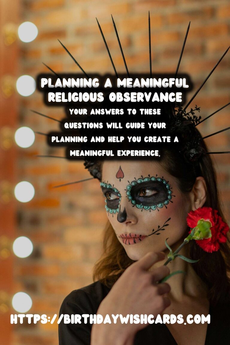 How to Design Religious Observance Planning For an Unforgettable Experience