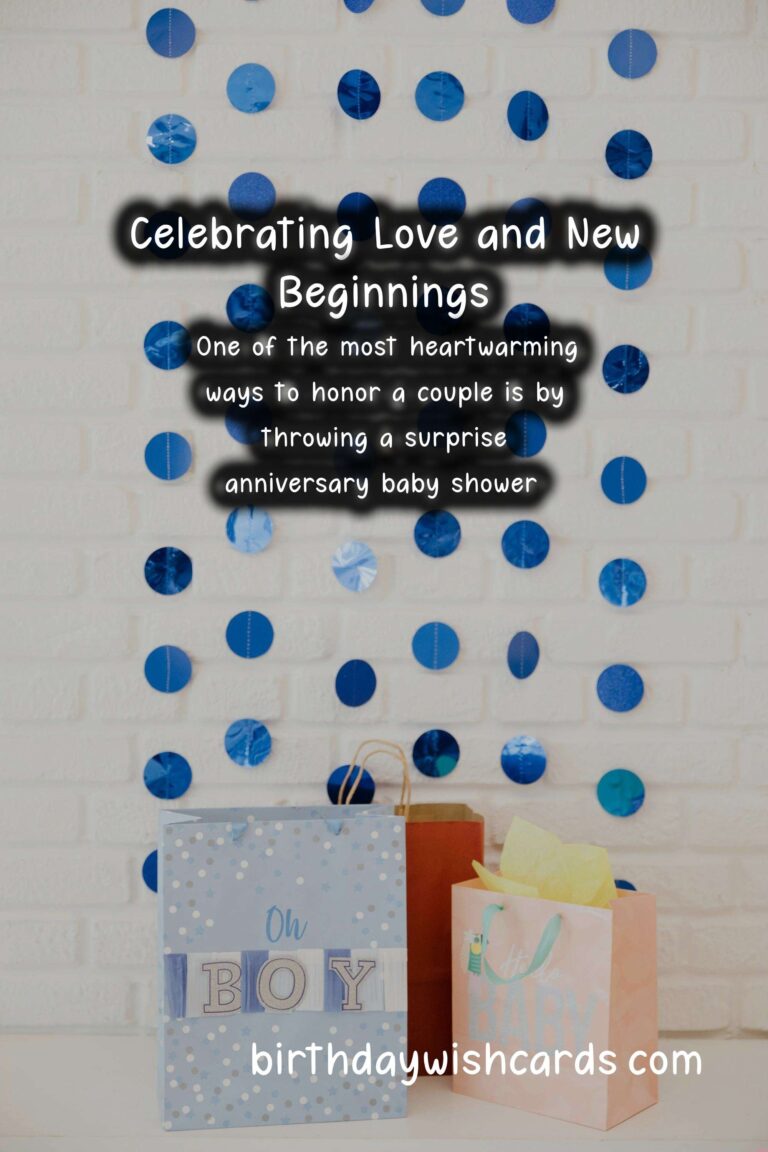 How to Plan a Surprise Anniversary Baby Shower