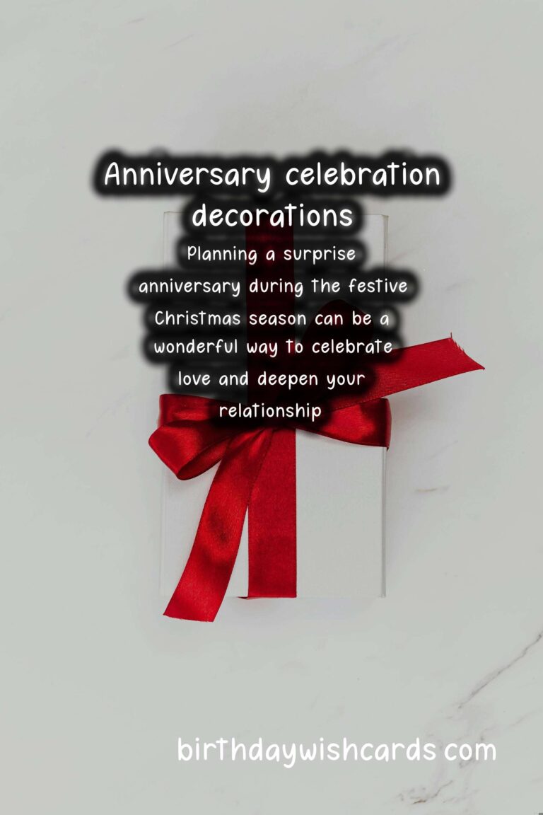 How to Plan a Surprise Anniversary for Christmas