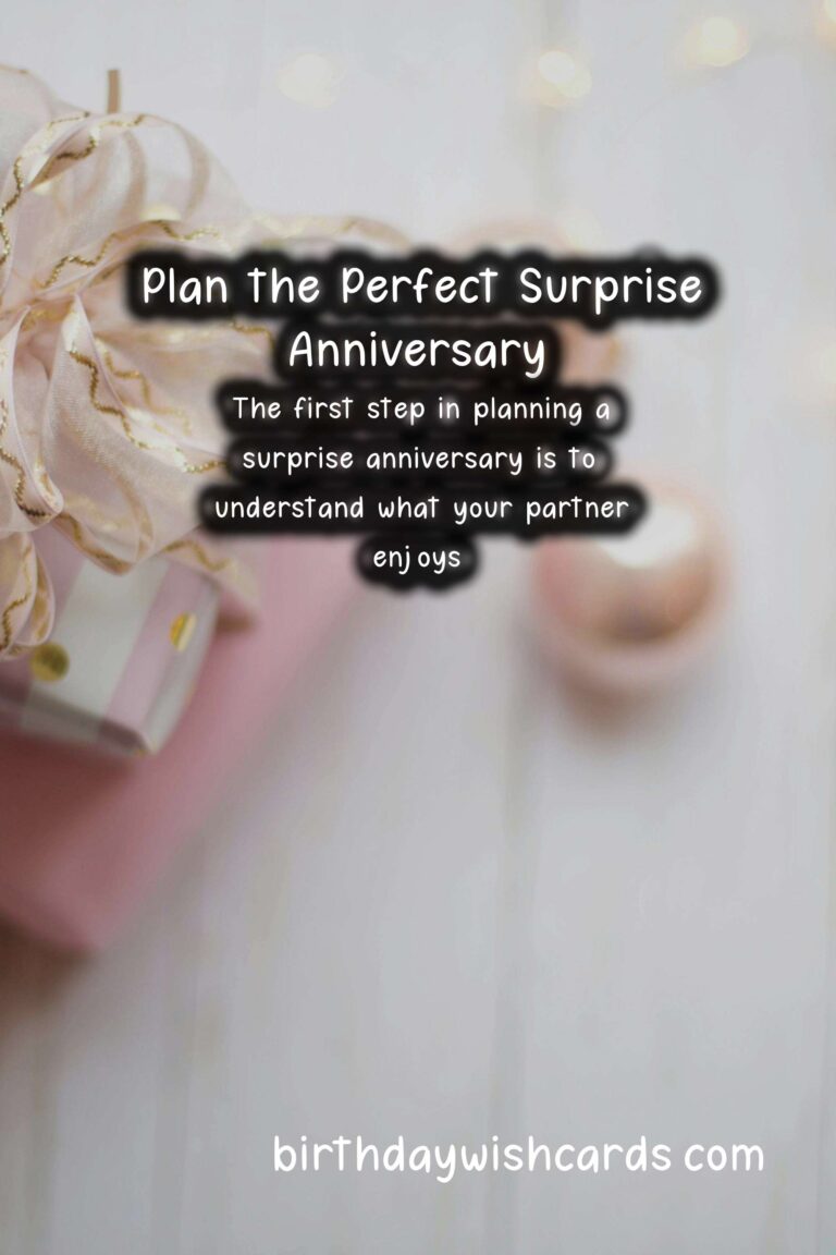 How to Plan a Surprise Anniversary for Engagement