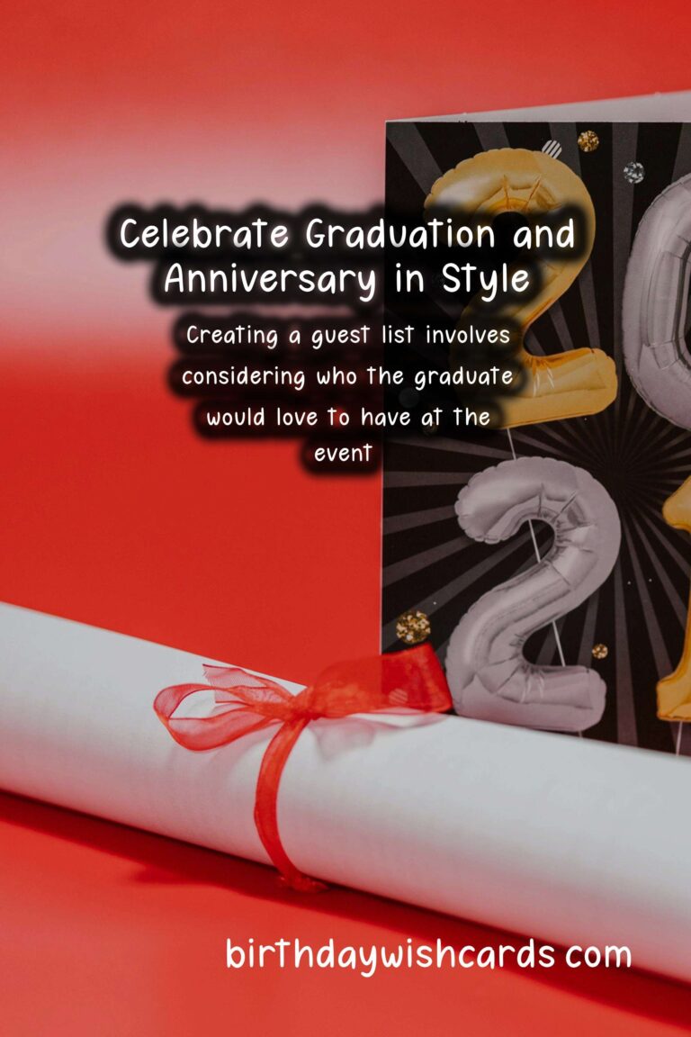 How to Plan a Surprise Anniversary for Graduation: A Comprehensive Guide