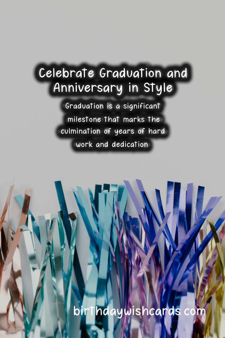 How to Plan a Surprise Anniversary for Graduation: A Comprehensive Guide