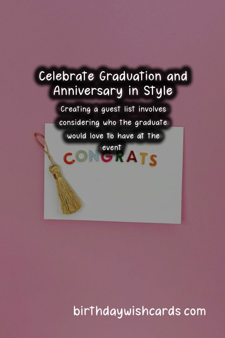 How to Plan a Surprise Anniversary for Graduation: A Comprehensive Guide