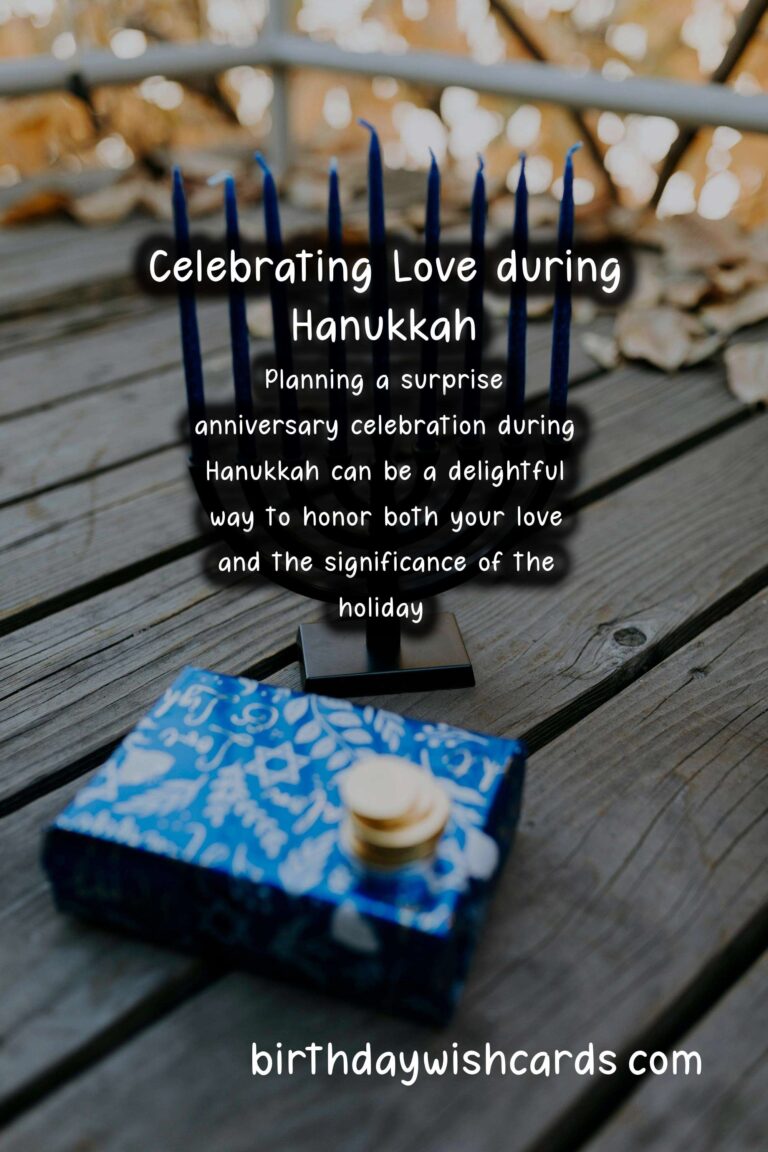 How to Plan a Surprise Anniversary for Hanukkah