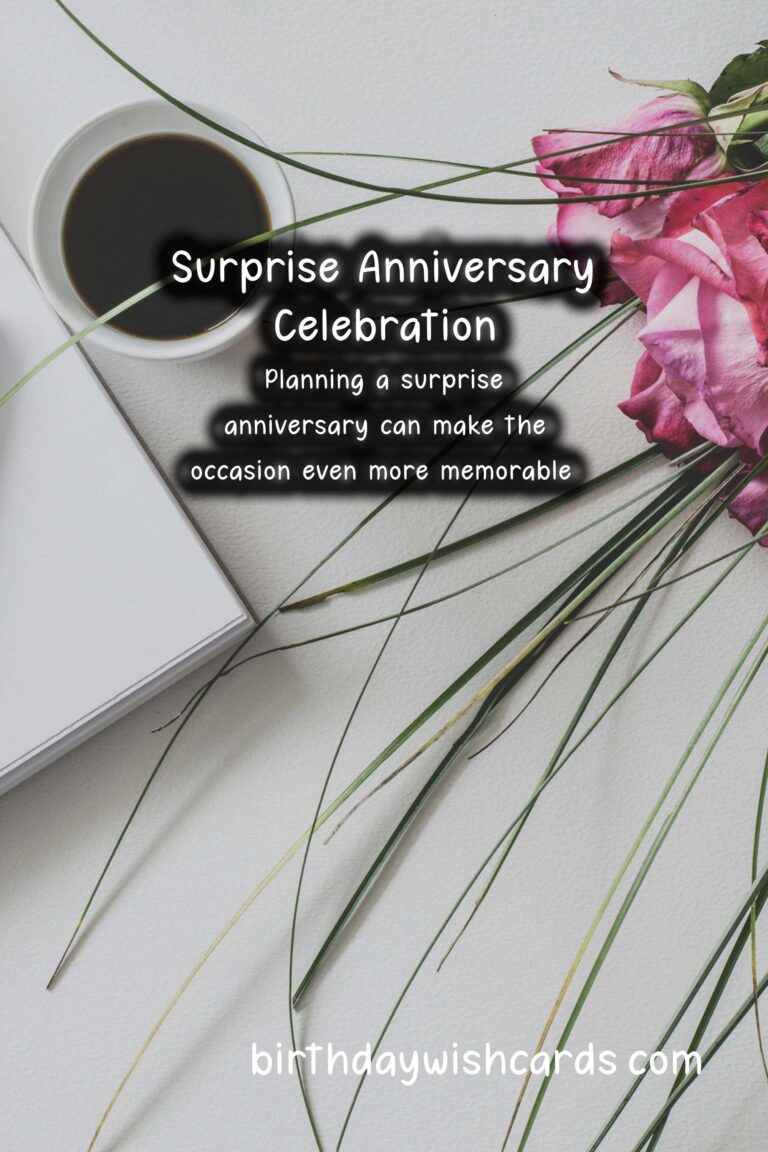How to Plan a Surprise Anniversary for Lovers
