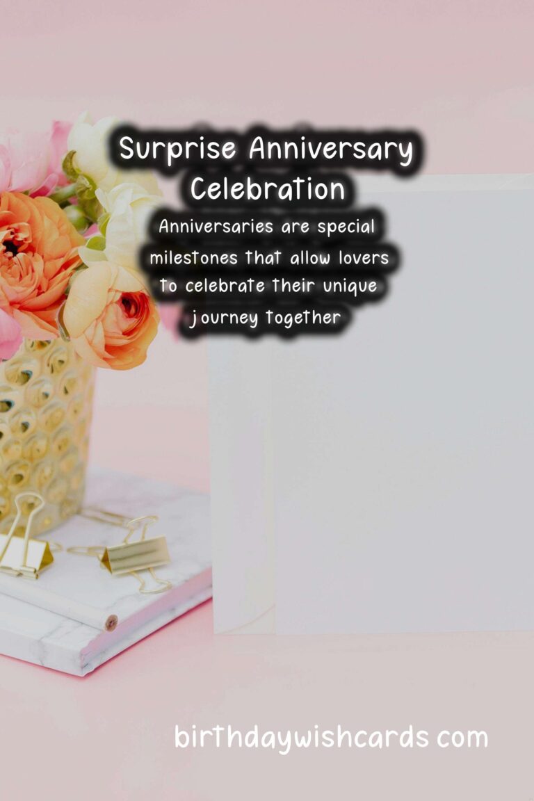 How to Plan a Surprise Anniversary for Lovers