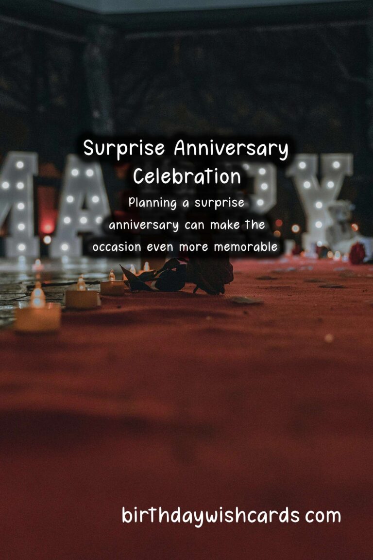 How to Plan a Surprise Anniversary for Lovers