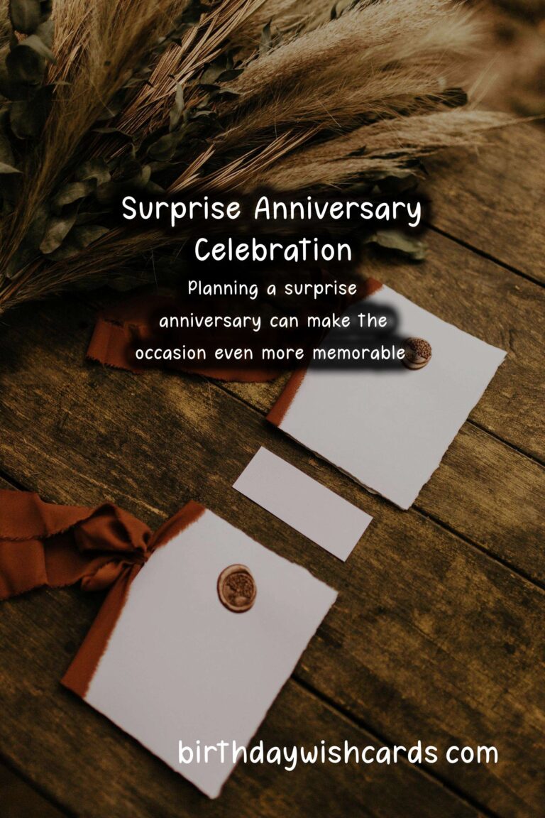 How to Plan a Surprise Anniversary for Lovers