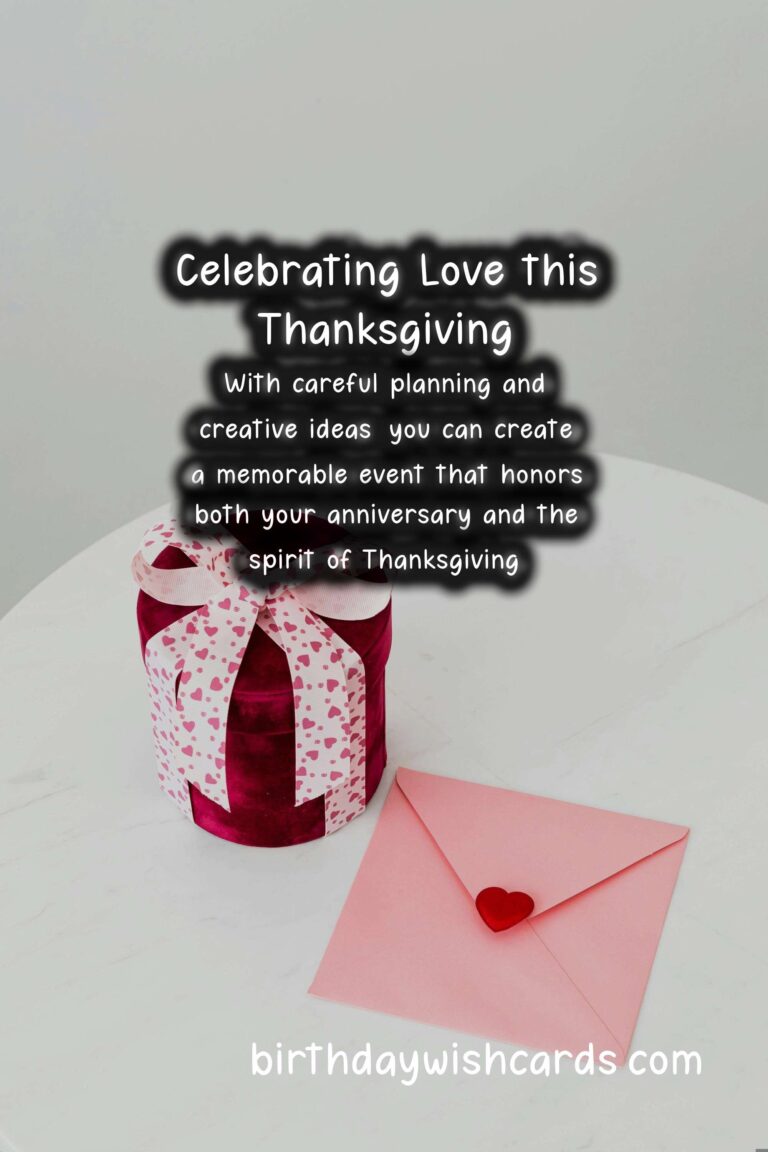 How to Plan a Surprise Anniversary for Thanksgiving