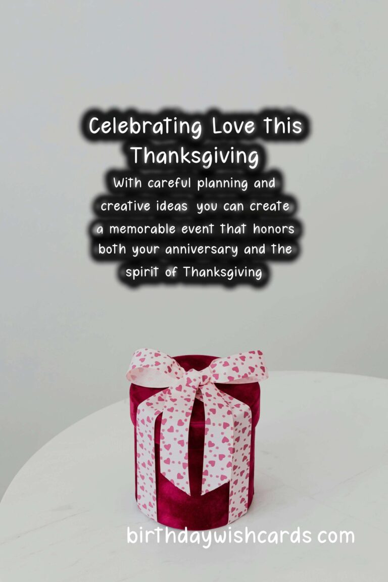 How to Plan a Surprise Anniversary for Thanksgiving