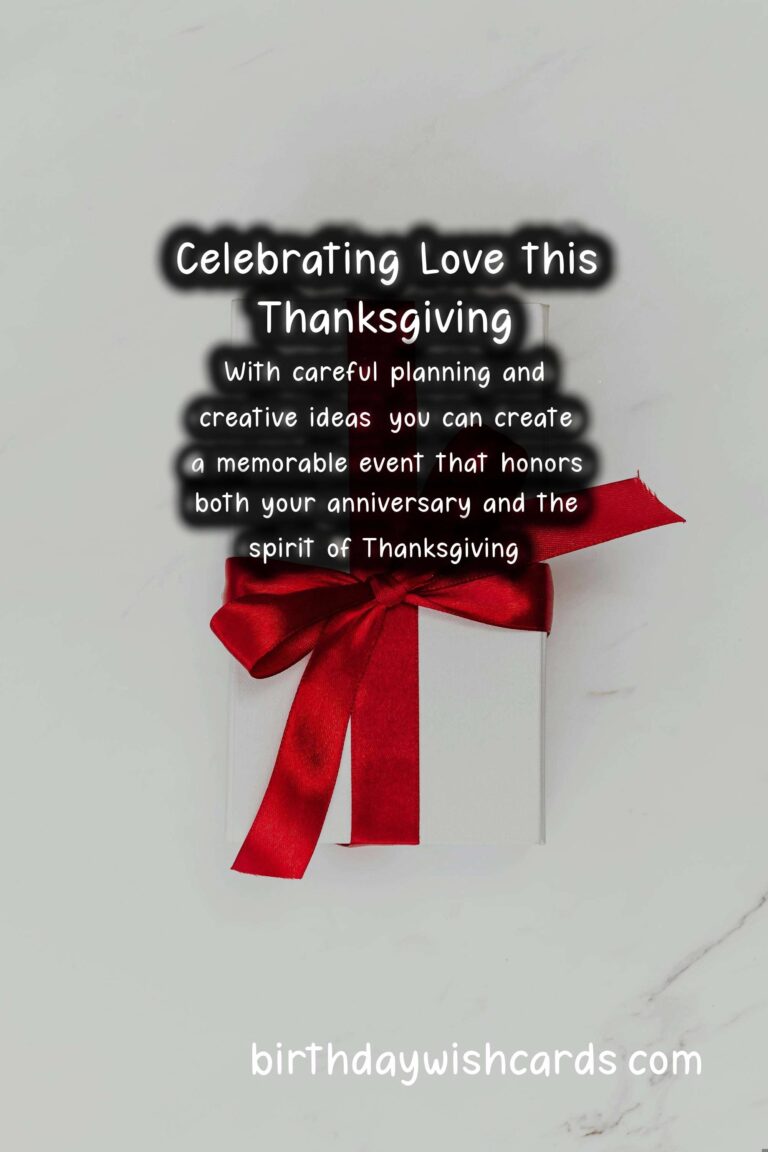 How to Plan a Surprise Anniversary for Thanksgiving