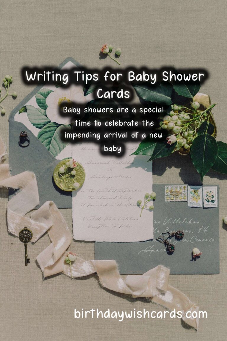 How to Write a Meaningful Baby Shower Card