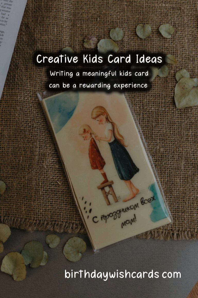 How to Write a Meaningful Kids Card