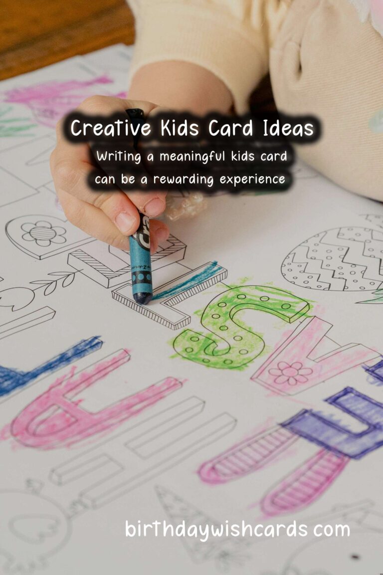 How to Write a Meaningful Kids Card