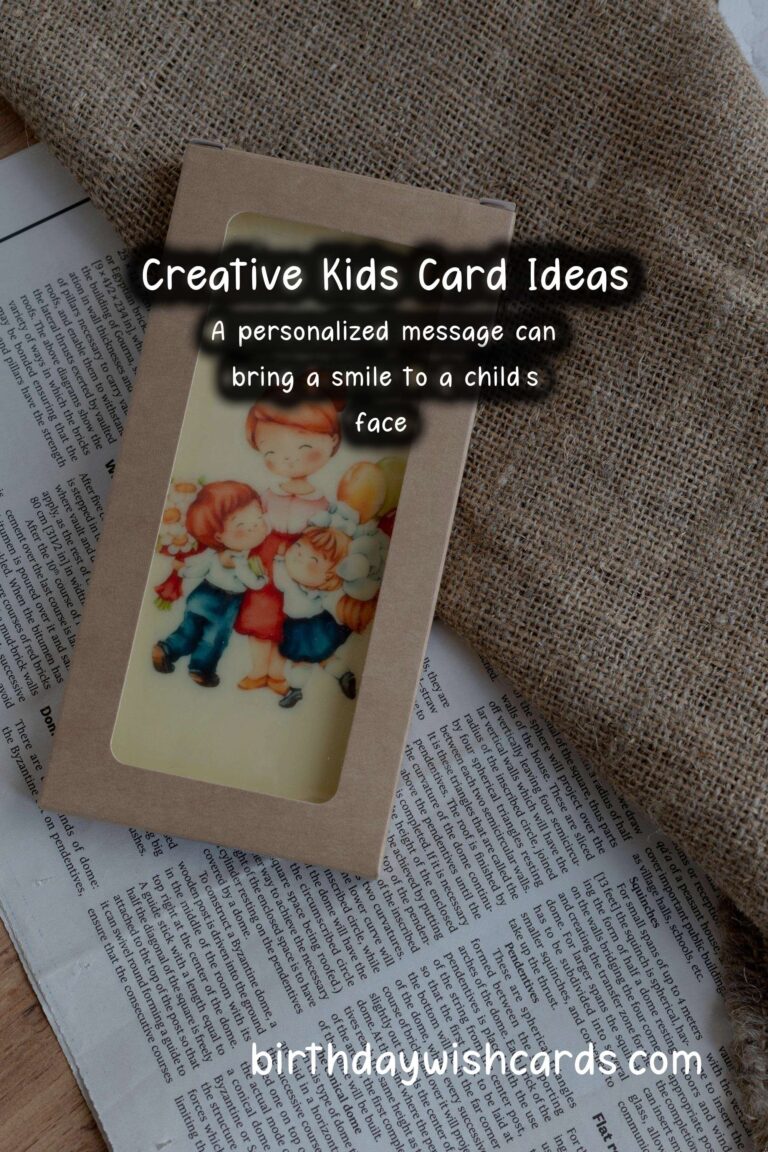 How to Write a Meaningful Kids Card