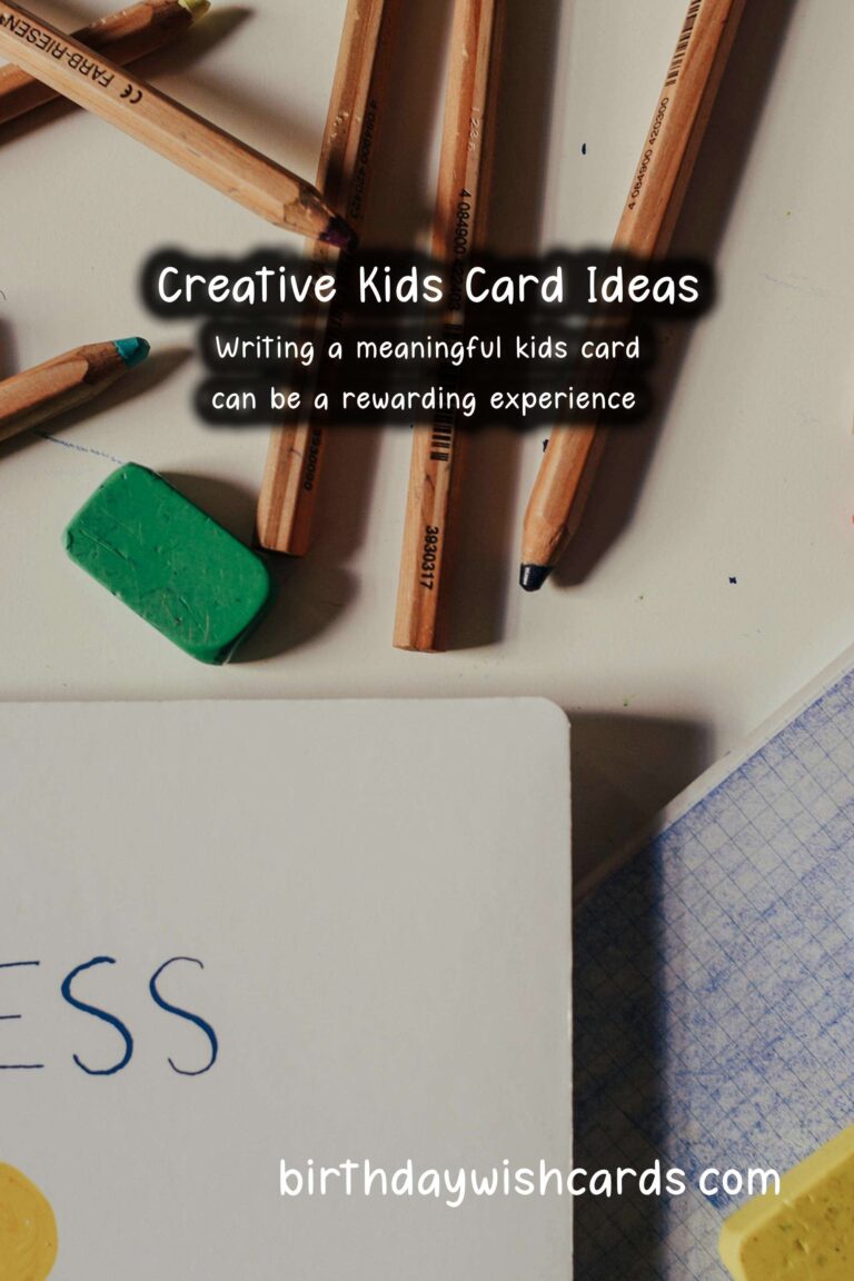 How to Write a Meaningful Kids Card