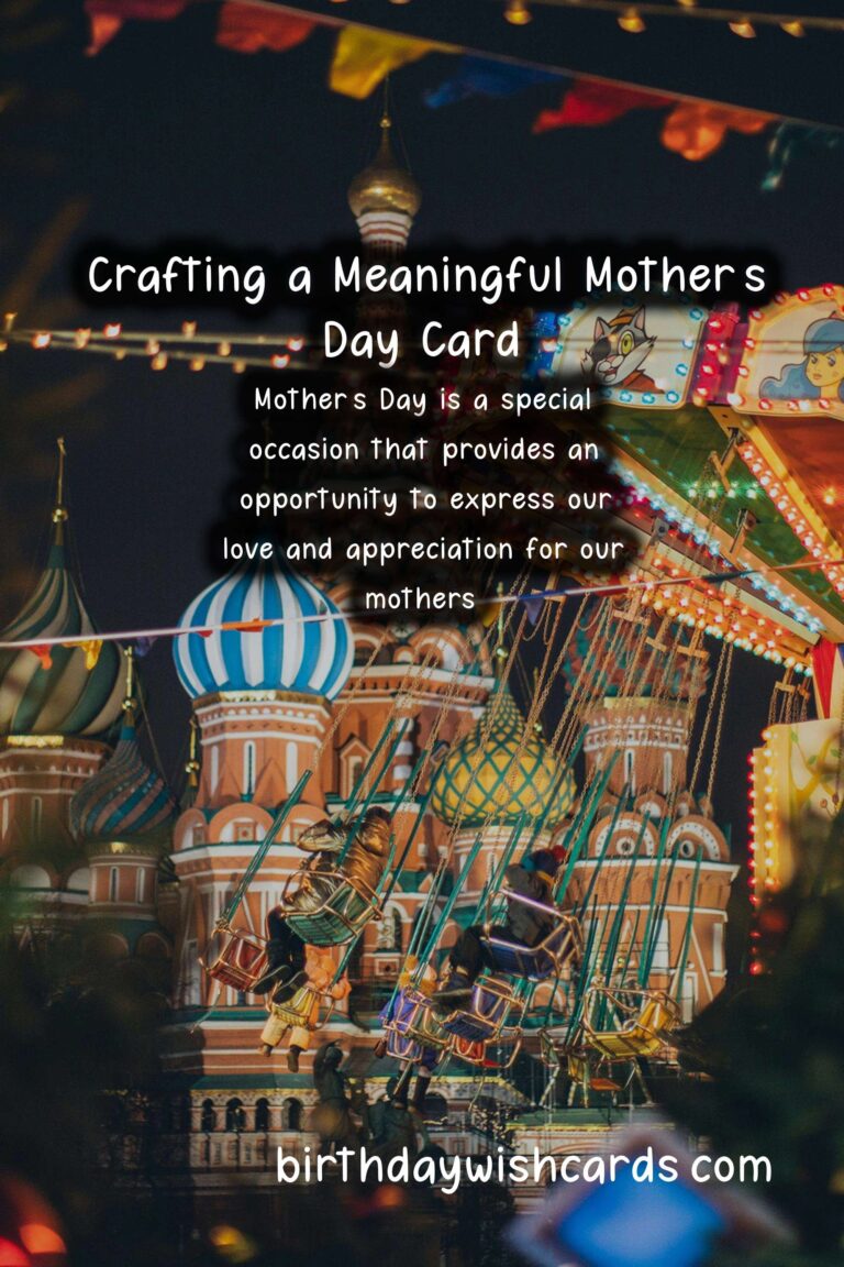 How to Write a Meaningful Mother's Day Card