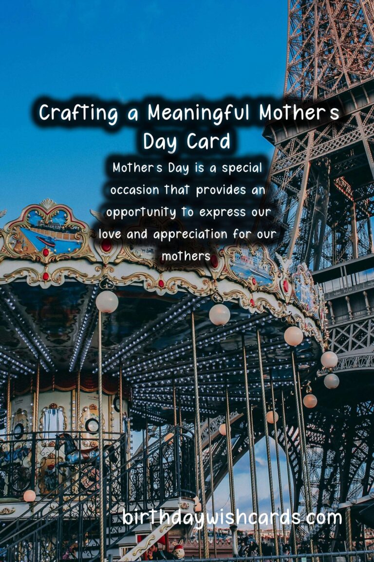 How to Write a Meaningful Mother's Day Card