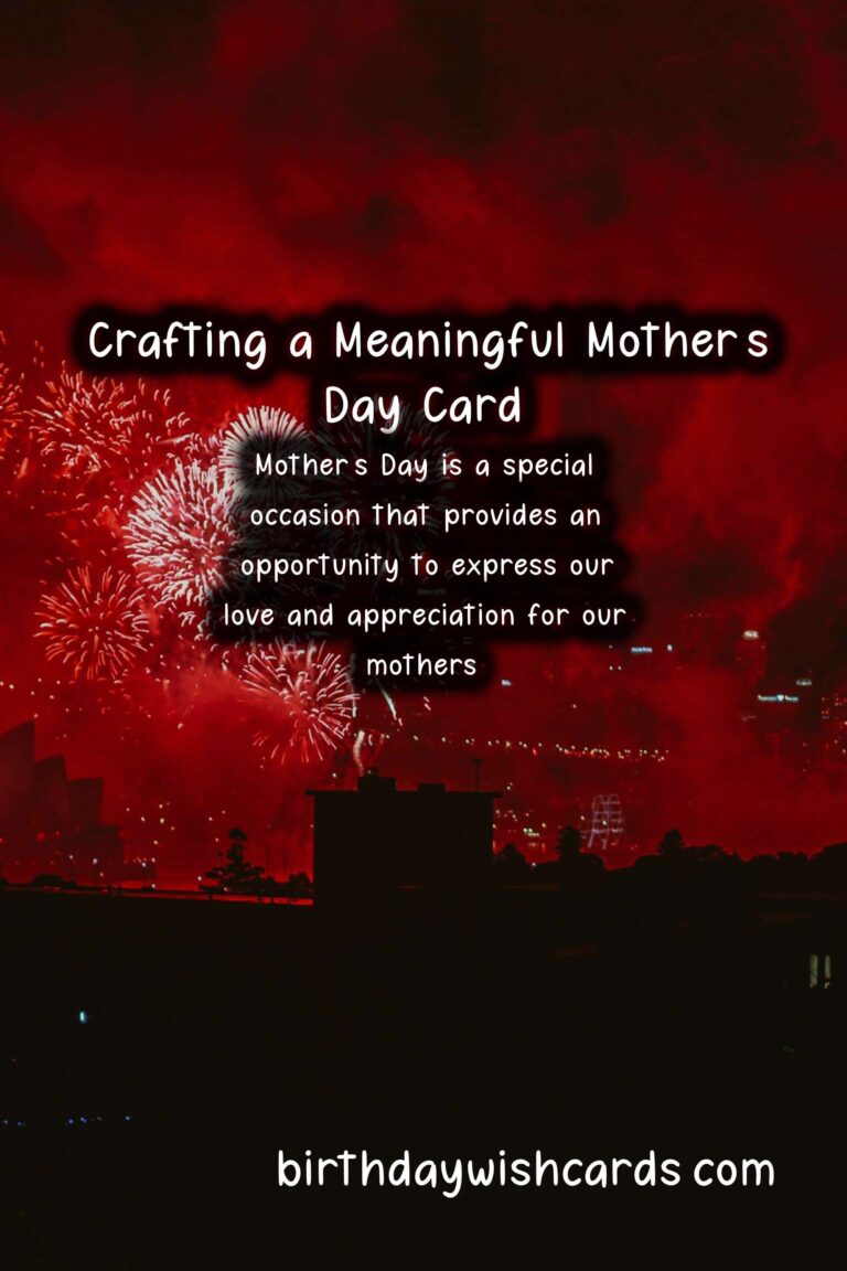 How to Write a Meaningful Mother's Day Card